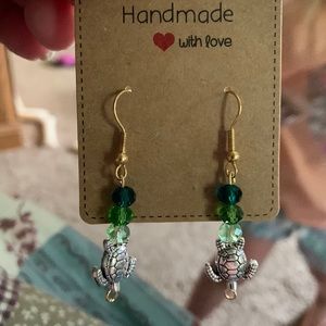 Hand made Turtle earrings